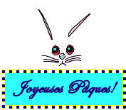 Gif animé joyeuses Pâques lapin